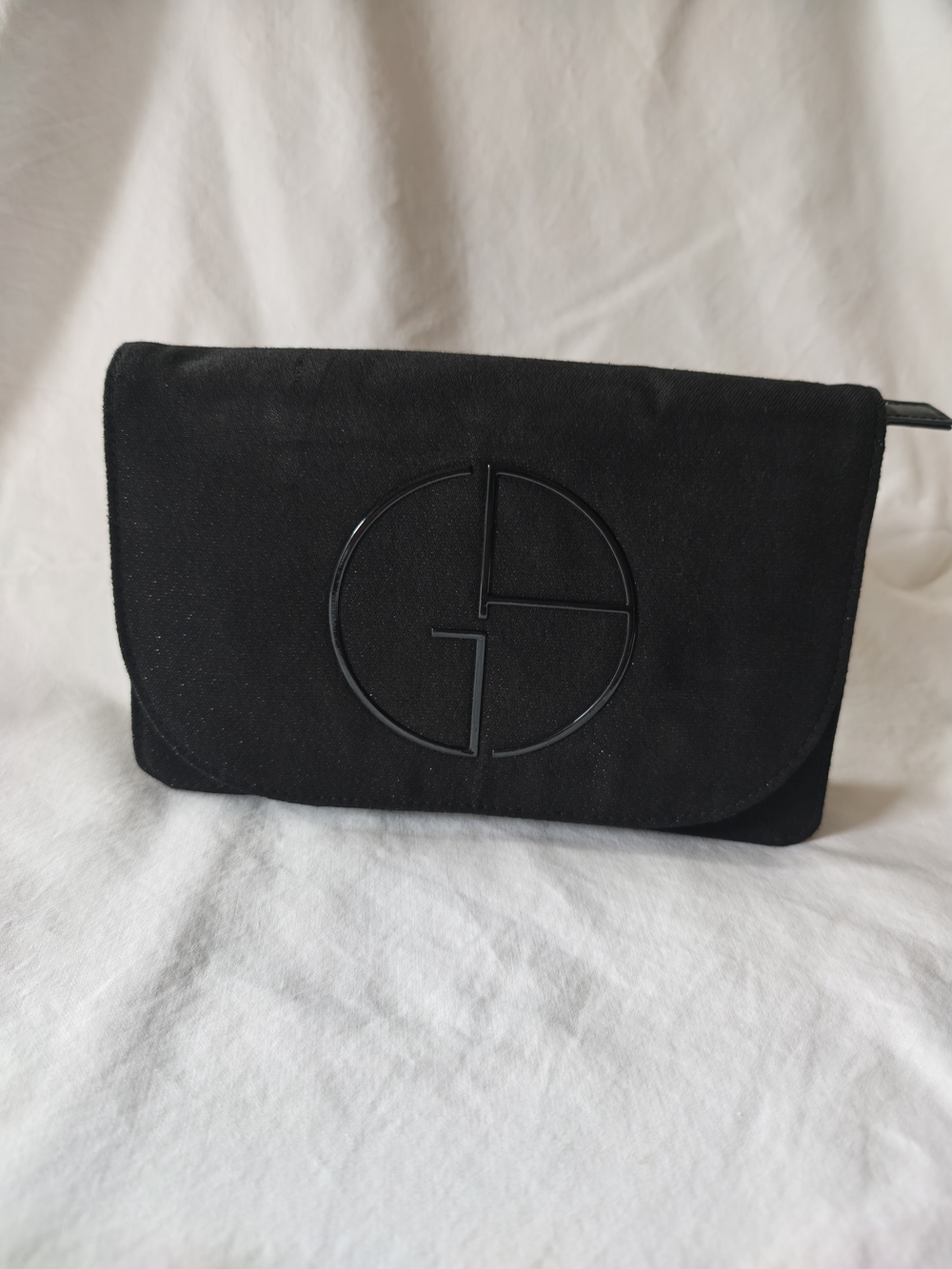 Giorgio Armani Black Logo Clutch Bag